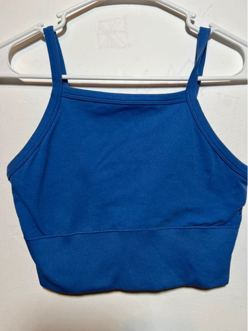 Blue workout top